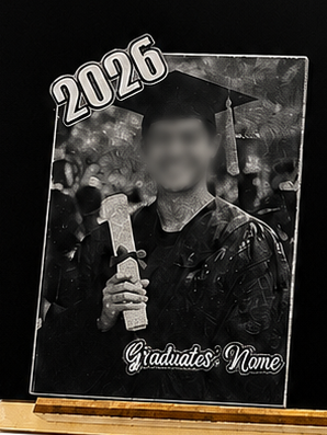 Black Acrylic Graduation Magnet