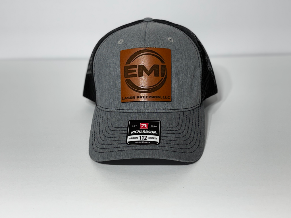 Richardson 112 Snapback Trucker Hat w/ Custom Leather Patch